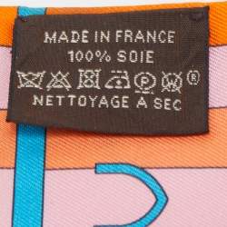 Pre Owned Hermes Multicolor Rocabar Silk Twilly Scarf