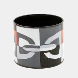 Pre Owned Hermes Optique Chaîne d'Ancre Enamel Black Tone Extra Wide Bracelet