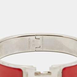 Hermes Clic H Enamel Palladium Plated Bracelet