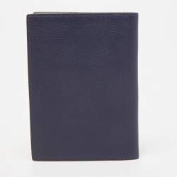 Hermes Bleu Indigo/Blue Glacier Evercolor Leather MC² Magellan Passport Holder