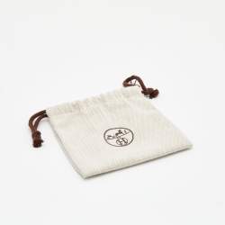 Pre Owned Hermes Craie/Malachite/Celeste Vache Hunter and Milo Leather Paddock Flot Bag Charm