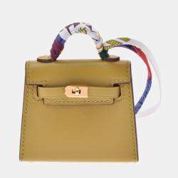 Hermès Micro Kelly Twilly Bag Charm Tadelakt - Luxury Shopping