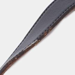 Pre Owned Hermes Black/Gold Box/Togo Leather H Buckle Reversible Belt 95CM