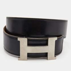 Hermes BNIB Black/Gold Unisex Belt - Vintage Lux