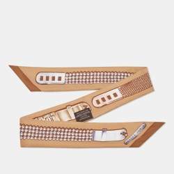 Hermes Brown Le Tresor De Medore Silk Twilly
