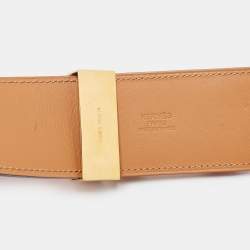 Hermes Rouge Casaque Epsom Leather Collier De Chien Belt 90CM