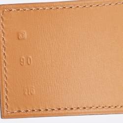 Hermes Rouge Casaque Epsom Leather Collier De Chien Belt 90CM