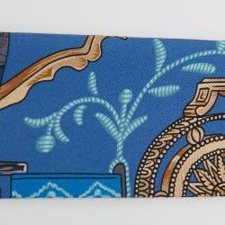 Hermes Marine Canard Cavalleria d'Etriers Silk Twilly