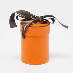 Hermes Blue/Orange Cavalleria d'Etriers Silk Twilly