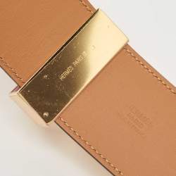Hermes Rouge Casaque  Epsom Leather Collier De Chien Belt 75CM