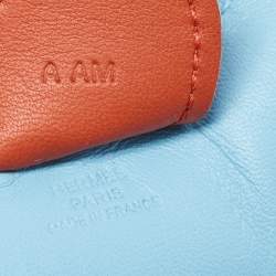 Hermes Celeste/Naturel Bouton D'Or/Cornaline GriGri Rodeo Horse Bag Charm