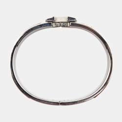 Hermes Clic H Ename Palladium Plated Bracelet