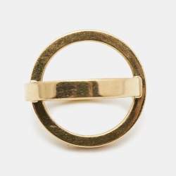 Hermes Bijouterie Fantaisie Gold Plated Cosmos Scarf Ring