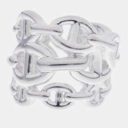 LOUIS VUITTON Bracelet Monogram Chain Size L Silver/Black M1205L Metal  Louis Vuitton | The Luxury Closet