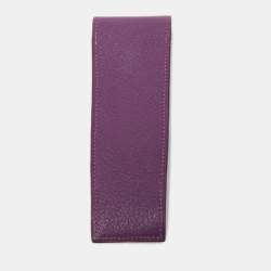Pre Owned Hermes Anemone Chevre Leather Hugo Pen Case