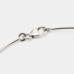 Hermès Pop H Enamel Sterling Silver Palladium Plated Necklace