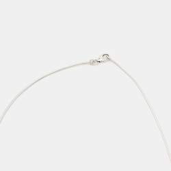 Hermès Pop H Enamel Sterling Silver Palladium Plated Necklace