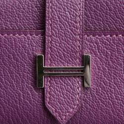 Hermes Anemone Chevre Leather Bearn Key Ring Holder