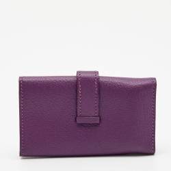 Hermes Anemone Chevre Leather Bearn Key Ring Holder