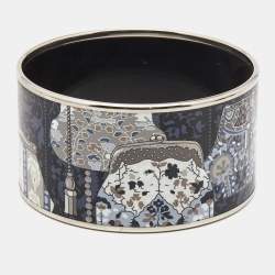 Pre Owned Hermès Enamel Palladium Plated Bracelet