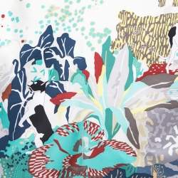 Hermès Multicolor En Liberte Printed Silk Scarf Sarf