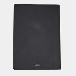 Hermès Black Grain d'H Blank Writing Pad