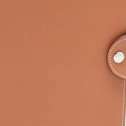 Hermès Gold Evercolor Leather Ulysse Universal Notebook Cover
