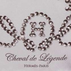 Hermès Grey Cheval de Legende Printed Silk Square Scarf