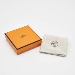 Pre Owned Hermès Enamel Gold Plated Bangle Bracelet
