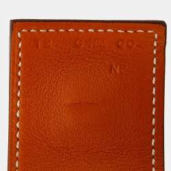 Hermès Brown Leather Gold Plated Collier de Chien Bracelet