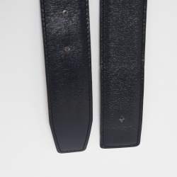 Hermès Bleu Marine Box Leather Belt Strap 75CM