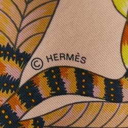 Hermès Multicolor The Savana Dance printed Silk Square Scarf