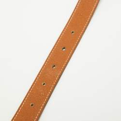 Hermes Black/Gold Swift and Epsom Leather Mors Reversible Belt 70CM