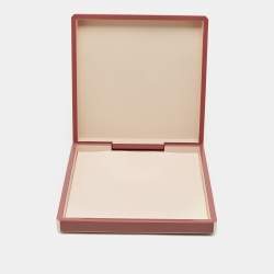 Hermes Lacquered Wood and Taurillon Leather H Facettes Jewelry Box