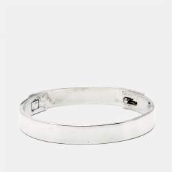 Pre Owned Hermes Collier De Chien Sterling Silver Bracelet