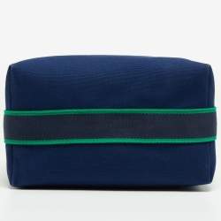 Hermes Marine Canvas Large Bride-A-Brac Pouch