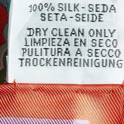 Hermes Multicolor Print Super Silk Quest scarf 90