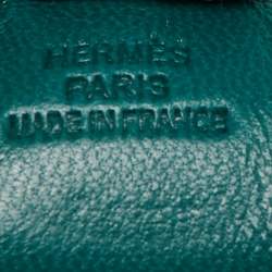 Hermes Malachite/Bleu Zanzibar/Lime Milo Leather GriGri Rodeo Bag Charm PM