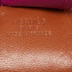 Hermes Gold/Ruby/Rose Pourpre Milo Leather GriGri Rodeo Bag Charm PM