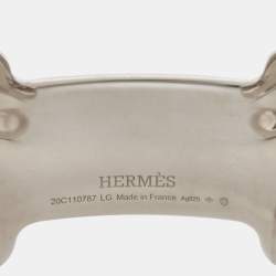 Hermes  Amazone Sterling Silver Medium Model Open Cuff Bracelet