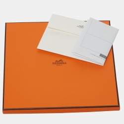 Pre Owned Hermès Rose Vif/Bleu Cavalier en Formes Silk Scarf