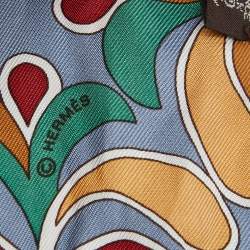 Hermès Multicolor Print Silk Hippie Twilly