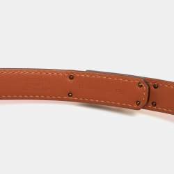 Hermès Rose Azalee Epsom Leather Gold Tone Finish Kelly 18 Adjustable Belt 
