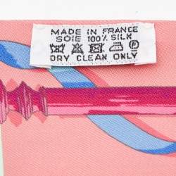 Hermes Multicolor Print Silk Double Sided Twilly 