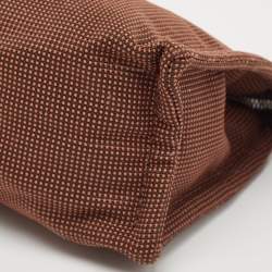 Hermes Brown Canvas Herline Pouch