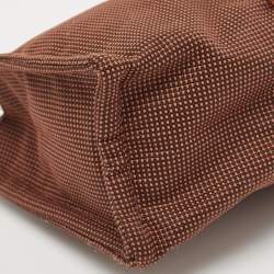 Hermes Brown Canvas Herline Pouch