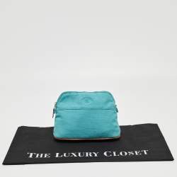 Hermes Bleu Horizon Canvas Mini Bolide Case