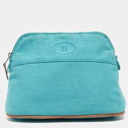 Hermes Bleu Horizon Canvas Mini Bolide Case