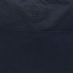 Hermes Bleu Indigo Canvas Bolide Case