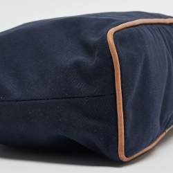 Hermes Bleu Indigo Canvas Bolide Case